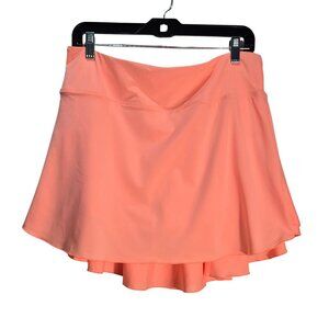 NWOT | Peach Coral Activewear Tennis Golf Running Skort w/ Shorts | XLarge